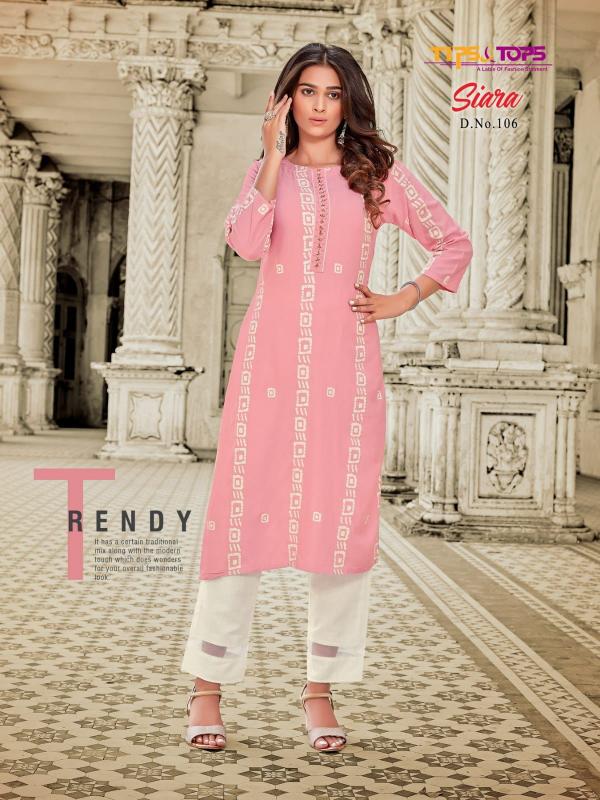 Tips & Tops Siara Party Wear Kurti With Pant Collection